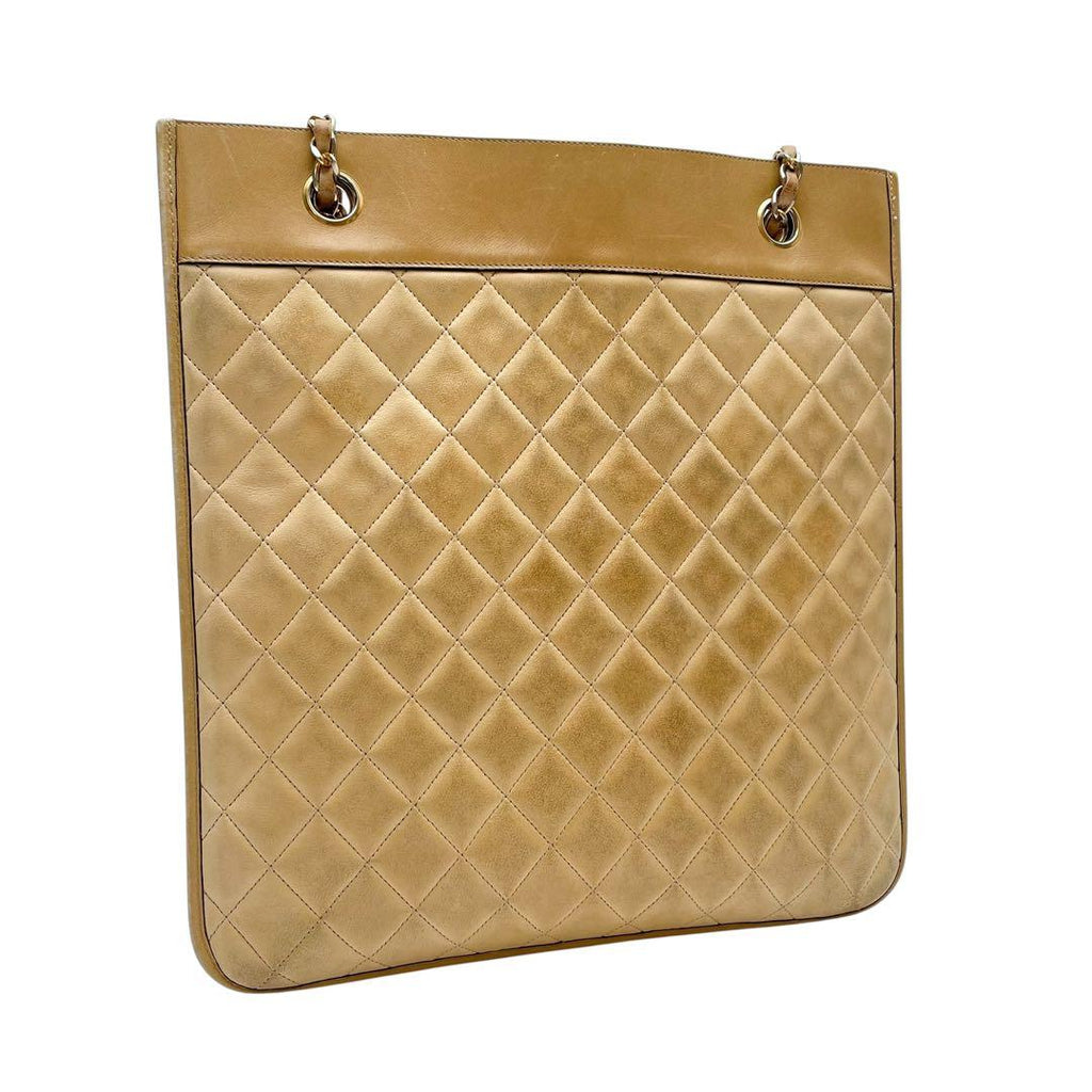 Chanel Quilted CC Logo Chain Shoulder Tote — view 2