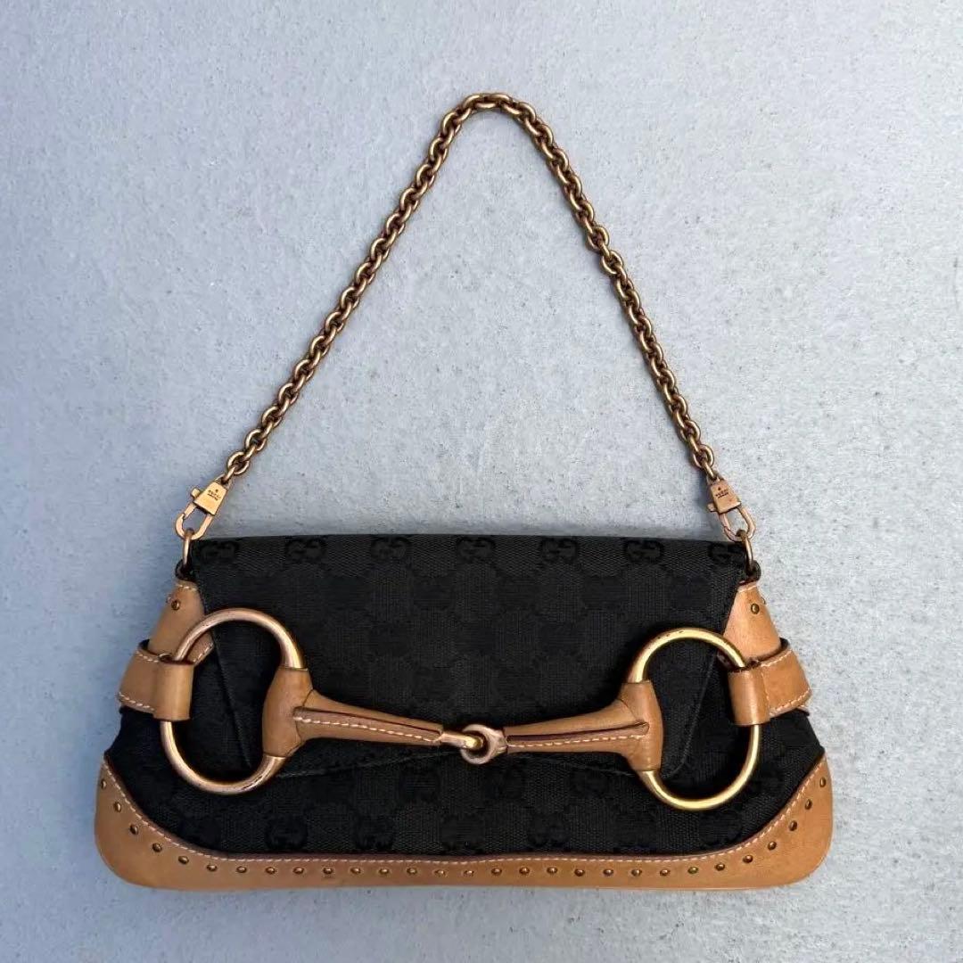 Gucci Tom Ford Era Horsebit Chain Clutch