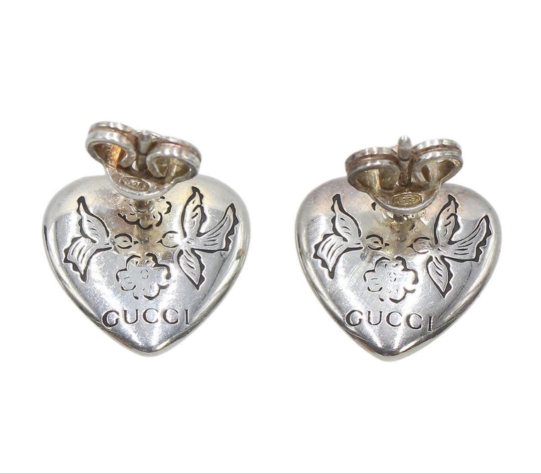 Gucci Loveheart Earrings Silver — view 2