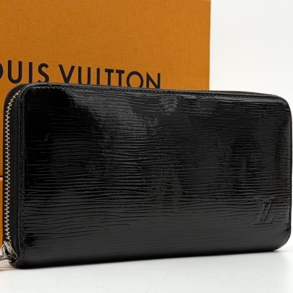 Louis Vuitton Zippy Wallet Epi Electric Black