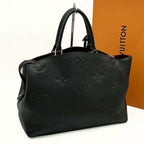 Louis Vuitton Monogram Empreinte Grand Palais MM Black Leather Handbag — view 2