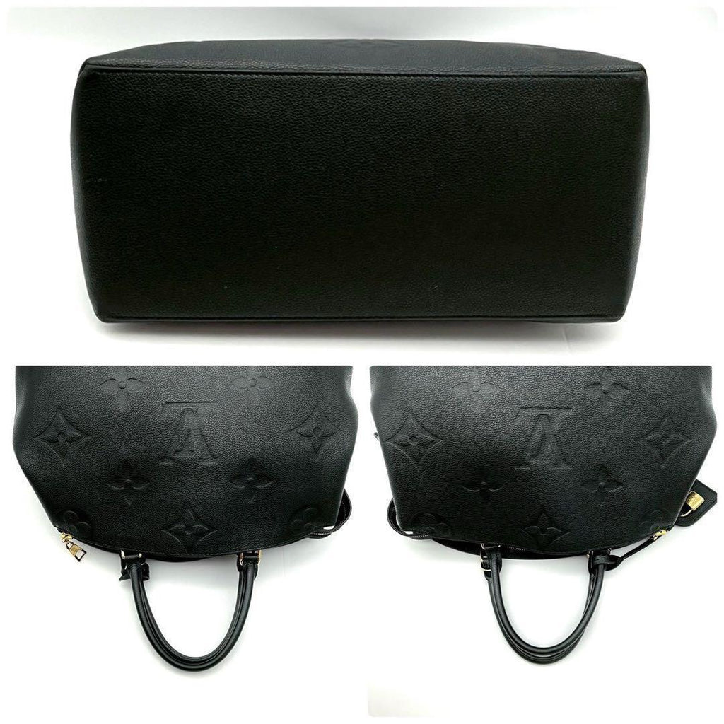 Louis Vuitton Monogram Empreinte Grand Palais MM Black Leather Handbag — view 5