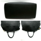 Louis Vuitton Monogram Empreinte Grand Palais MM Black Leather Handbag — view 5