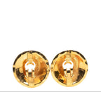 Chanel CC Logo Quilted Round Earrings — view 3