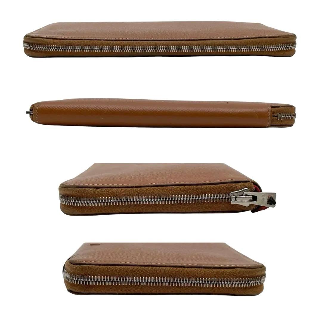 Hermes Leather Azap Long Silk in Zippy Wallet — view 3