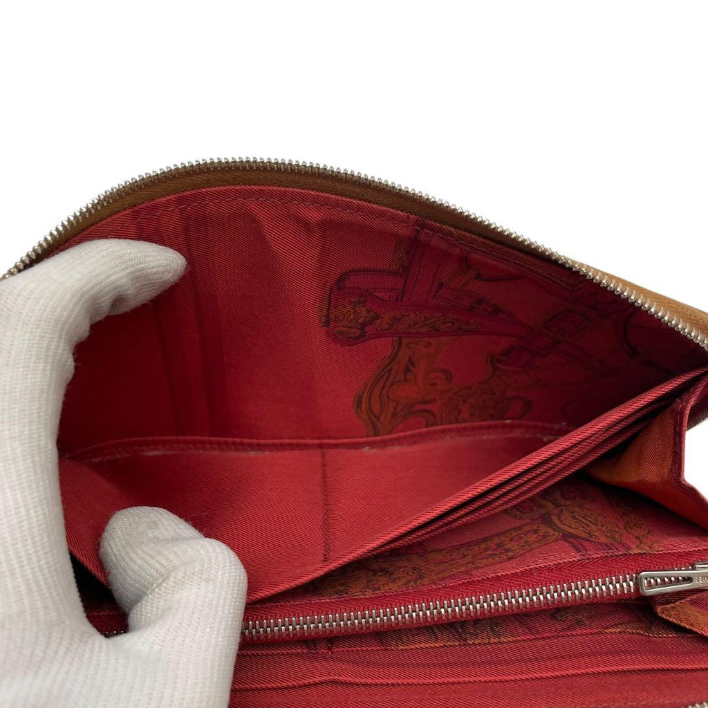 Hermes Leather Azap Long Silk in Zippy Wallet — view 9