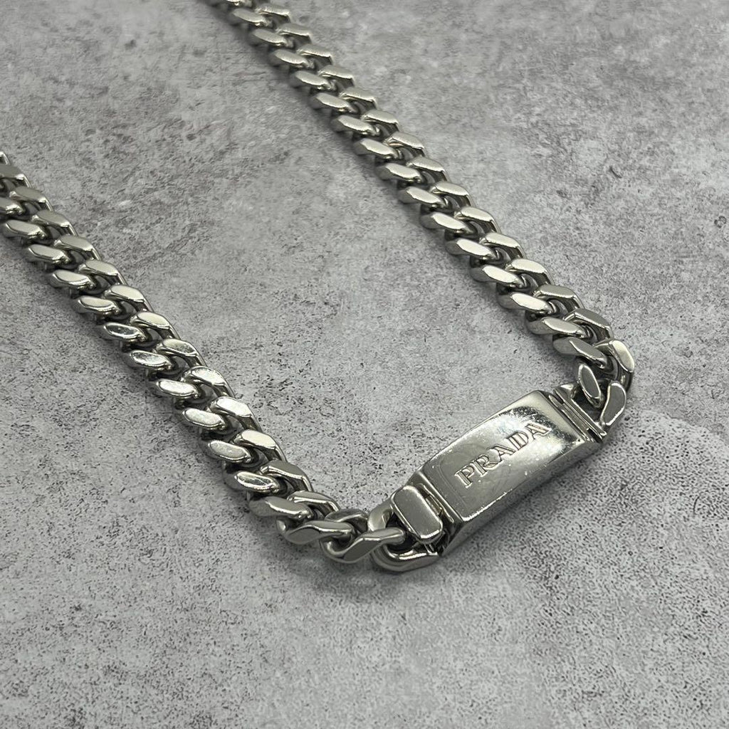 Prada Logo Chain Necklace
