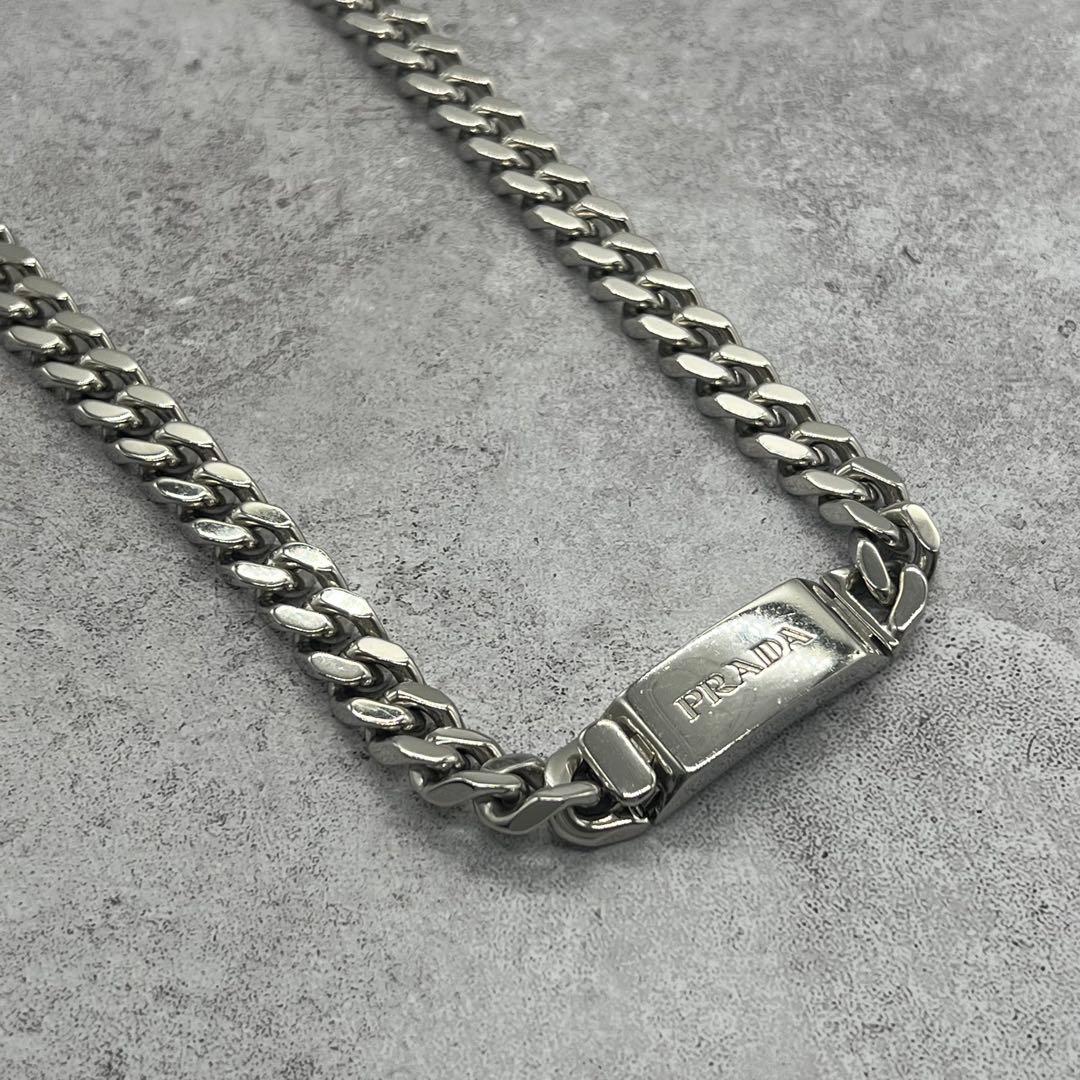 Prada Logo Chain Necklace