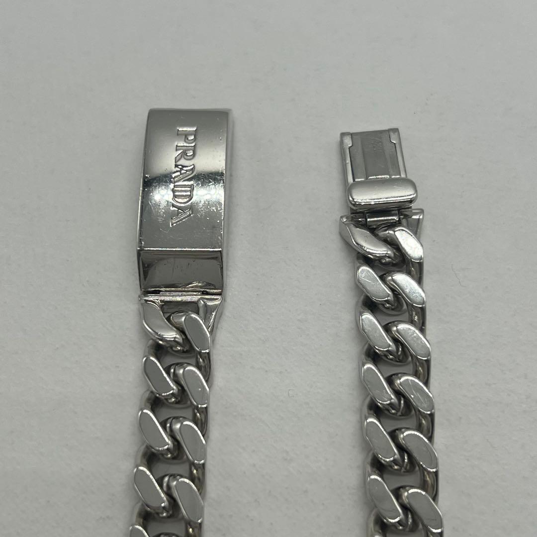 Prada Logo Chain Necklace — view 4