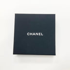 Chanel CC Logo Bangle Rhinestone Leather Bracelet Gold — view 8