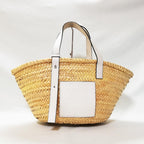 Loewe Basket Bag Palm Leaf Calf