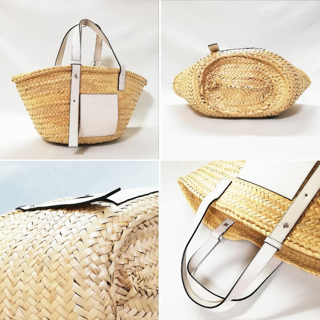 Loewe Basket Bag Palm Leaf Calf — view 3