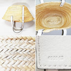 Loewe Basket Bag Palm Leaf Calf — view 4
