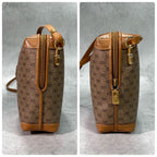 Gucci GG Shoulder Bag Brown Beige Leather Logo — view 7