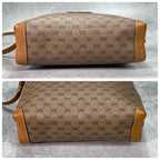 Gucci GG Shoulder Bag Brown Beige Leather Logo — view 8