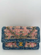 Chanel Denim Tweed Quilted Flap Bag
