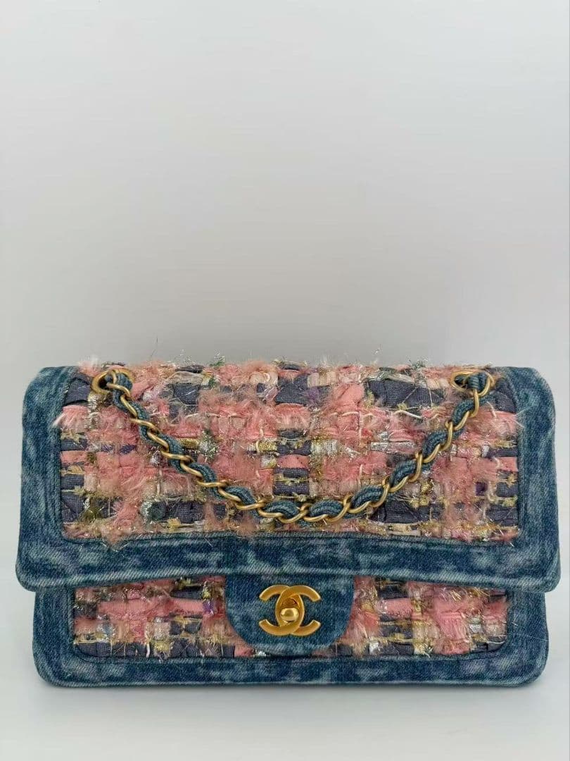 Chanel Denim Tweed Quilted Flap Bag