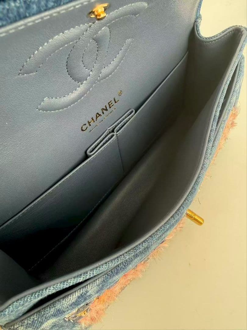 Chanel Denim Tweed Quilted Flap Bag — view 4