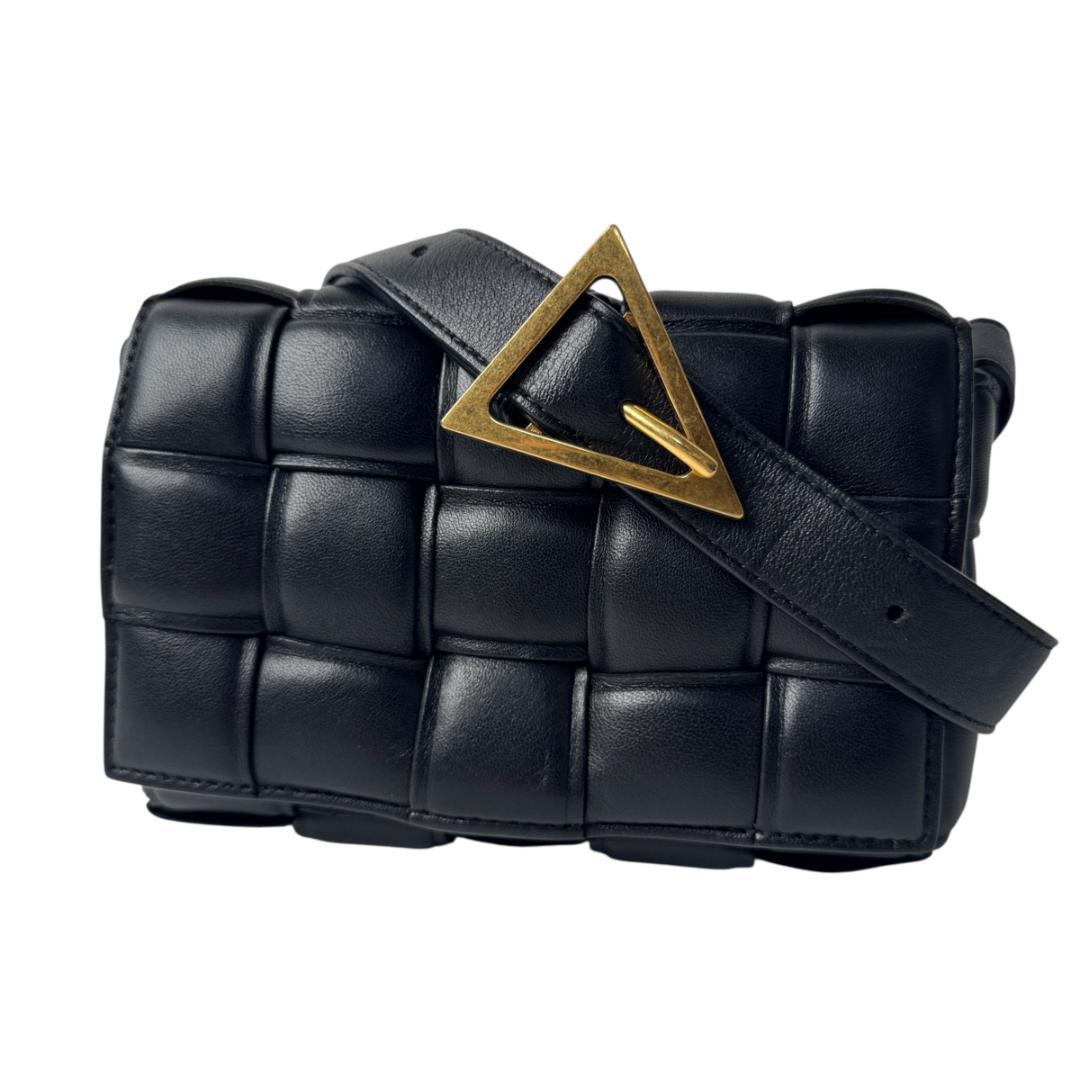 Bottega Veneta Padded Cassette Shoulder Bag Black