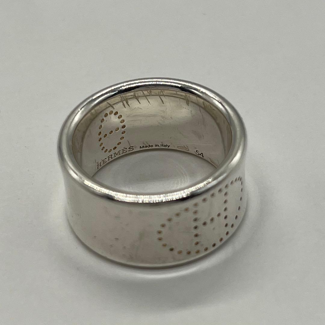 Hermes Eclipse Ribbon Ring Size 54 SV 925 — view 9