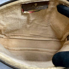 Gucci GG Shoulder Bag Brown Beige Leather Logo — view 5