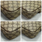 Gucci GG Shoulder Bag Brown Beige Leather Logo — view 8