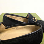 Gucci Horsebit Loafers Suede Black 36 — view 7