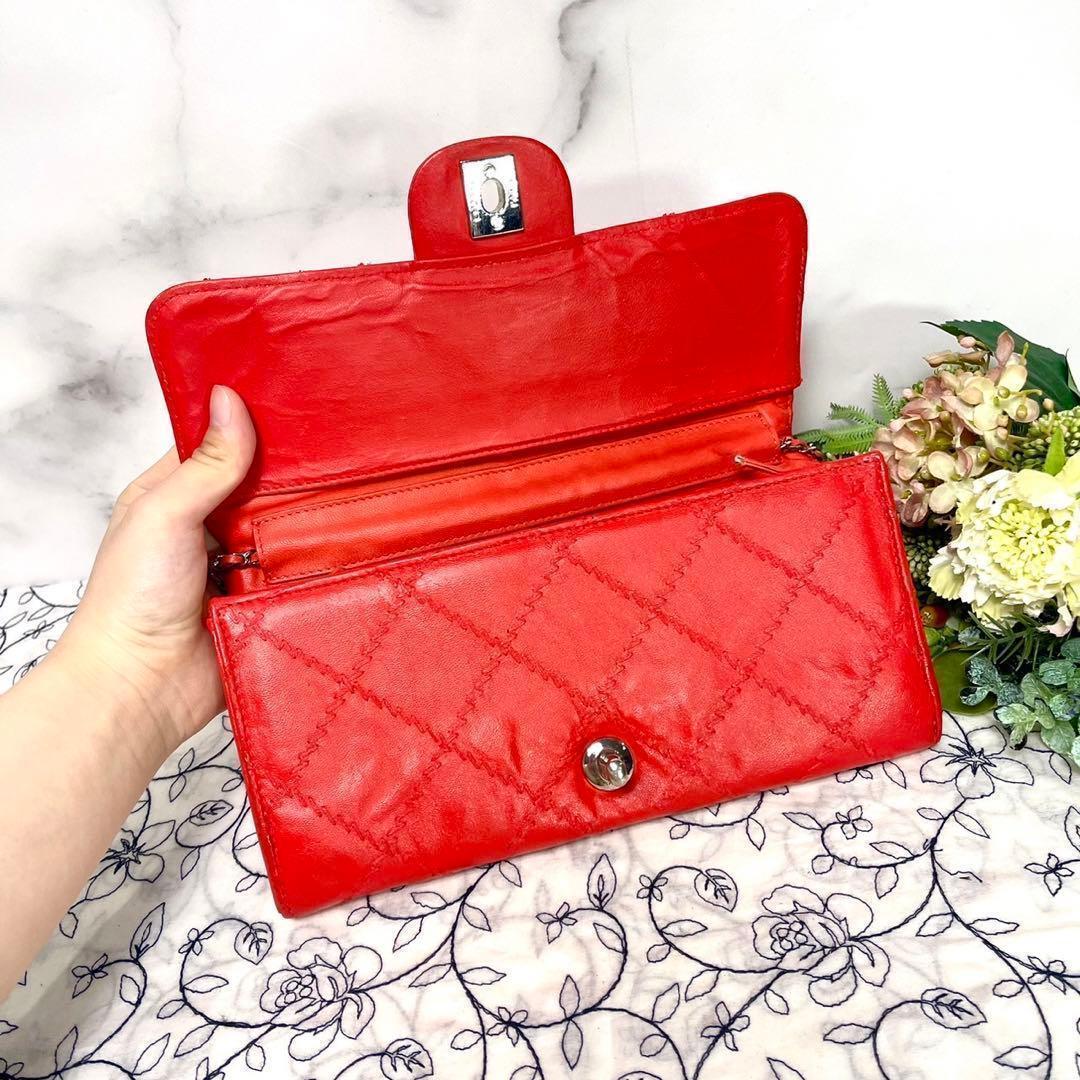 Chanel Chain Wallet Double Flap Quilted Shoulder — view 8