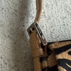 Fendi Baguette Zebra Print Calf Hair Shoulder Bag — view 6