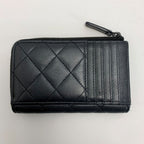 Chanel Quilted Classic Zip Card Ap3179 Black Case — view 3