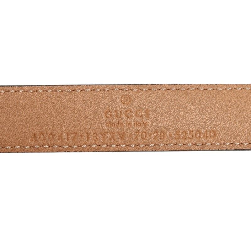 Gucci GG Marmont Belt Size 70/28 Beige Leather — view 6