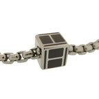 Hermes Meri Mello Metal Buffalo Horn Silver Ash Necklace 0812 — view 8