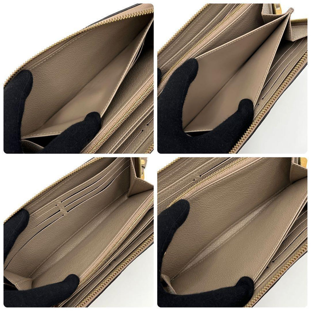Louis Vuitton Empreinte Wallet Zippy Beige — view 5