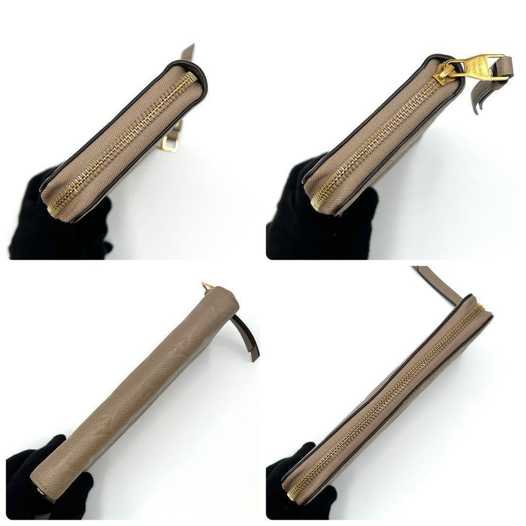 Louis Vuitton Empreinte Wallet Zippy Beige — view 7