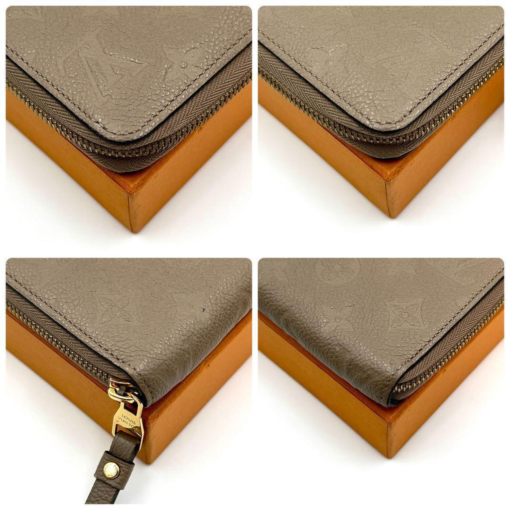 Louis Vuitton Empreinte Wallet Zippy Beige — view 9