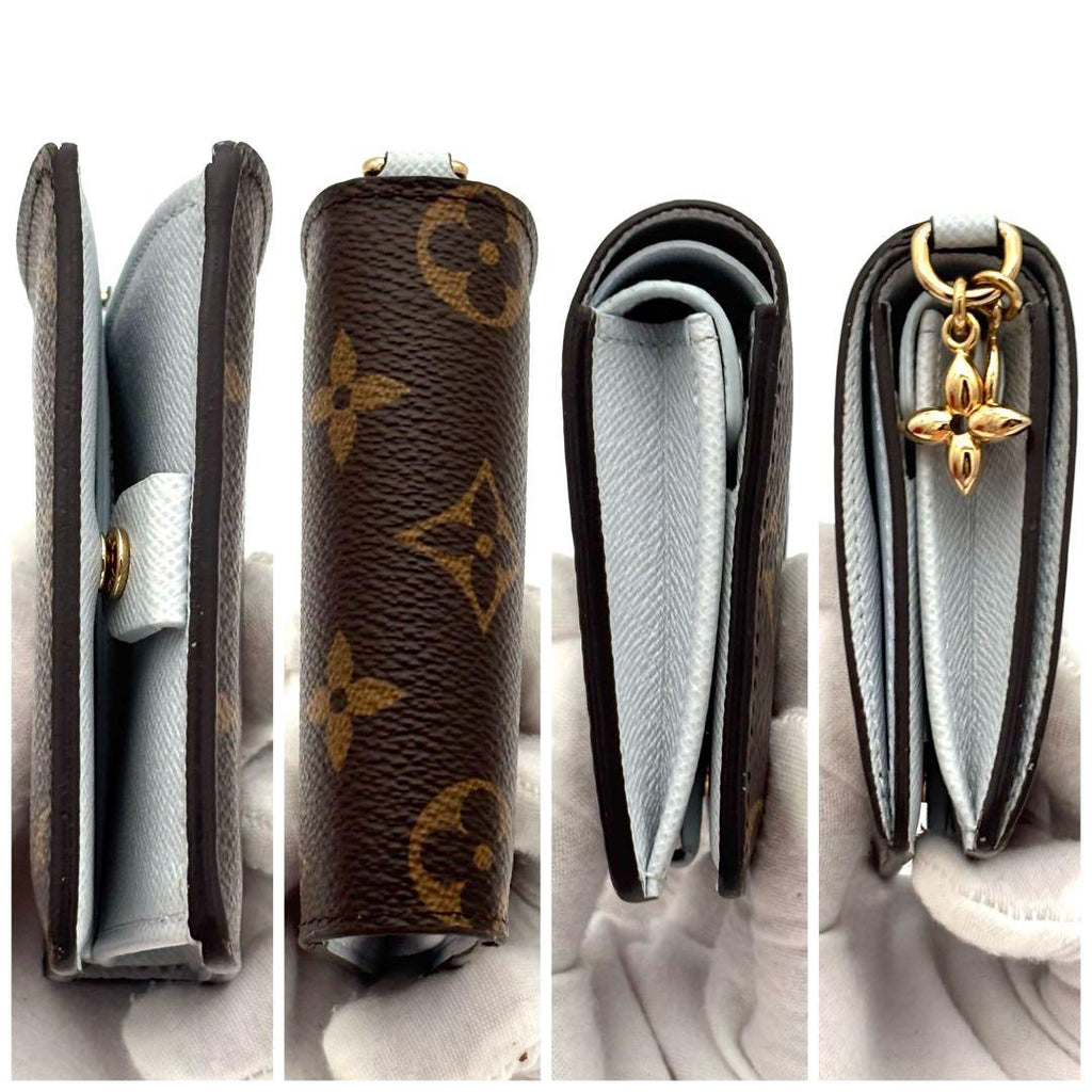 Louis Vuitton Wallet Monogram Pocket LV Charm Blue — view 7