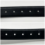 Prada Saffiano Leather Classic Belt Black Silver — view 6