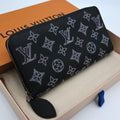 Louis Vuitton Mahina Zippy Wallet Flight Mode Black