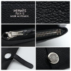 Hermes Dogon GM Wallet Taurillon Black — view 7