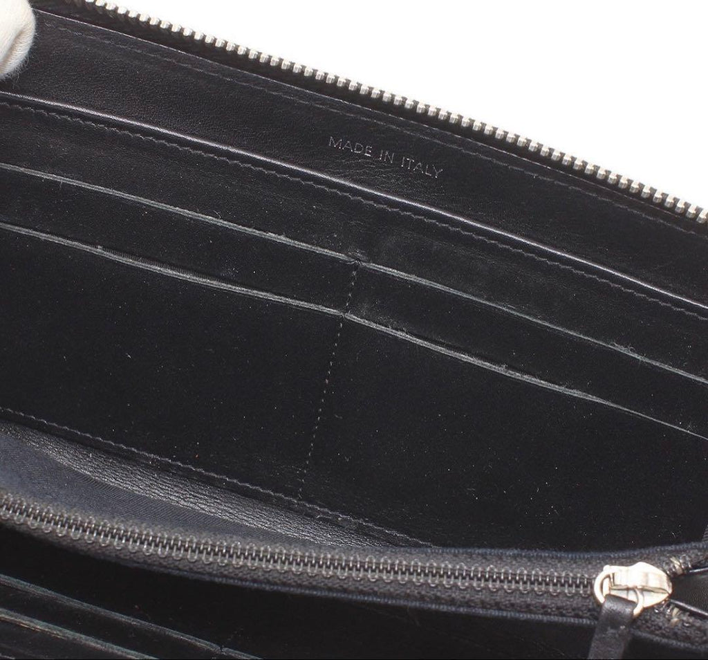 Chanel Quilted Patent Leather Zip Around Wallet — view 8
