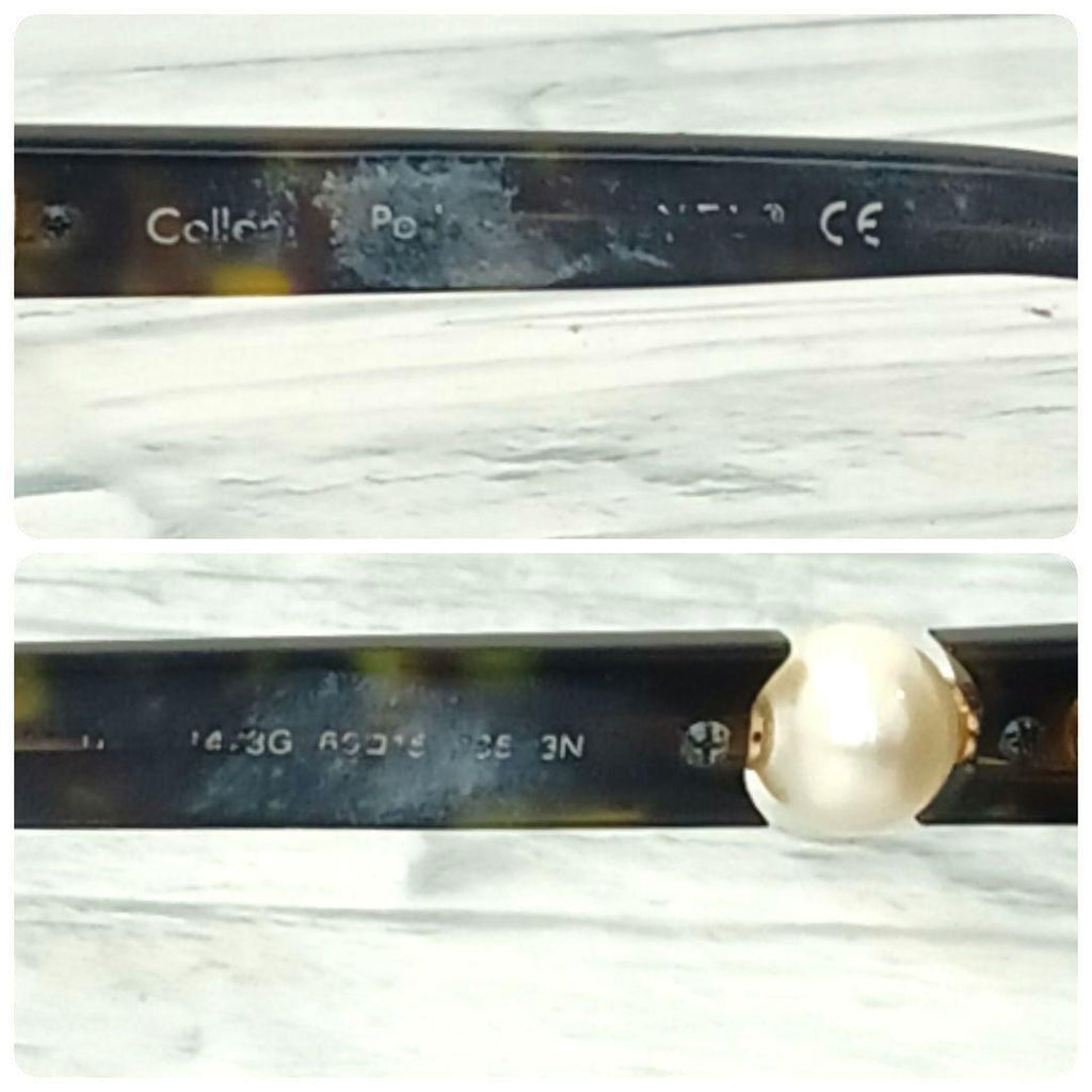 Chanel Sunglasses Beak Pattern Wellington Brown Pearl Eyewear — view 3