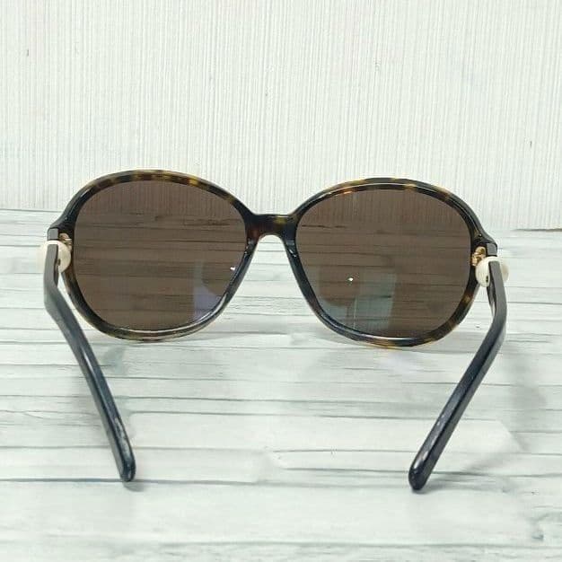 Chanel Sunglasses Beak Pattern Wellington Brown Pearl Eyewear — view 6