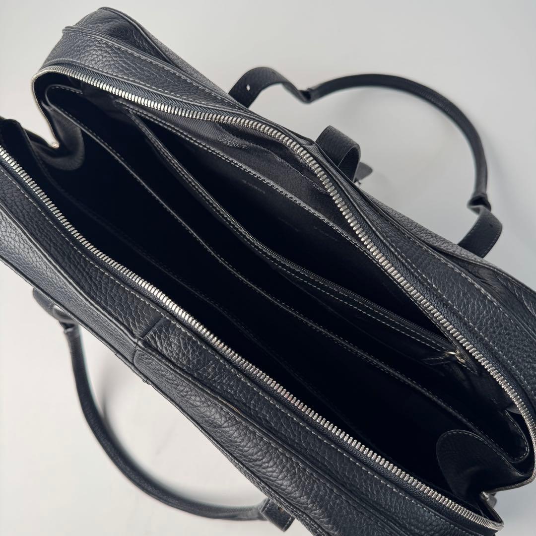Loewe Senda Large Handbag Leather Black — view 7