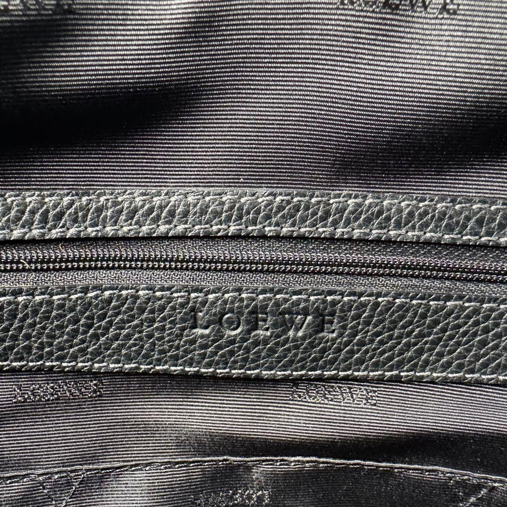Loewe Senda Large Handbag Leather Black — view 8