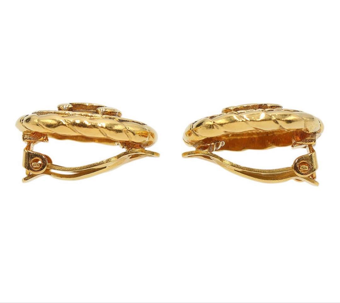 Chanel CC Logo Round Earrings — view 3
