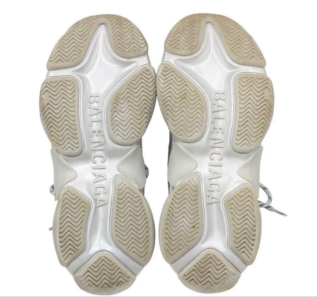 Balenciaga Triple S Mesh Leather Sneakers