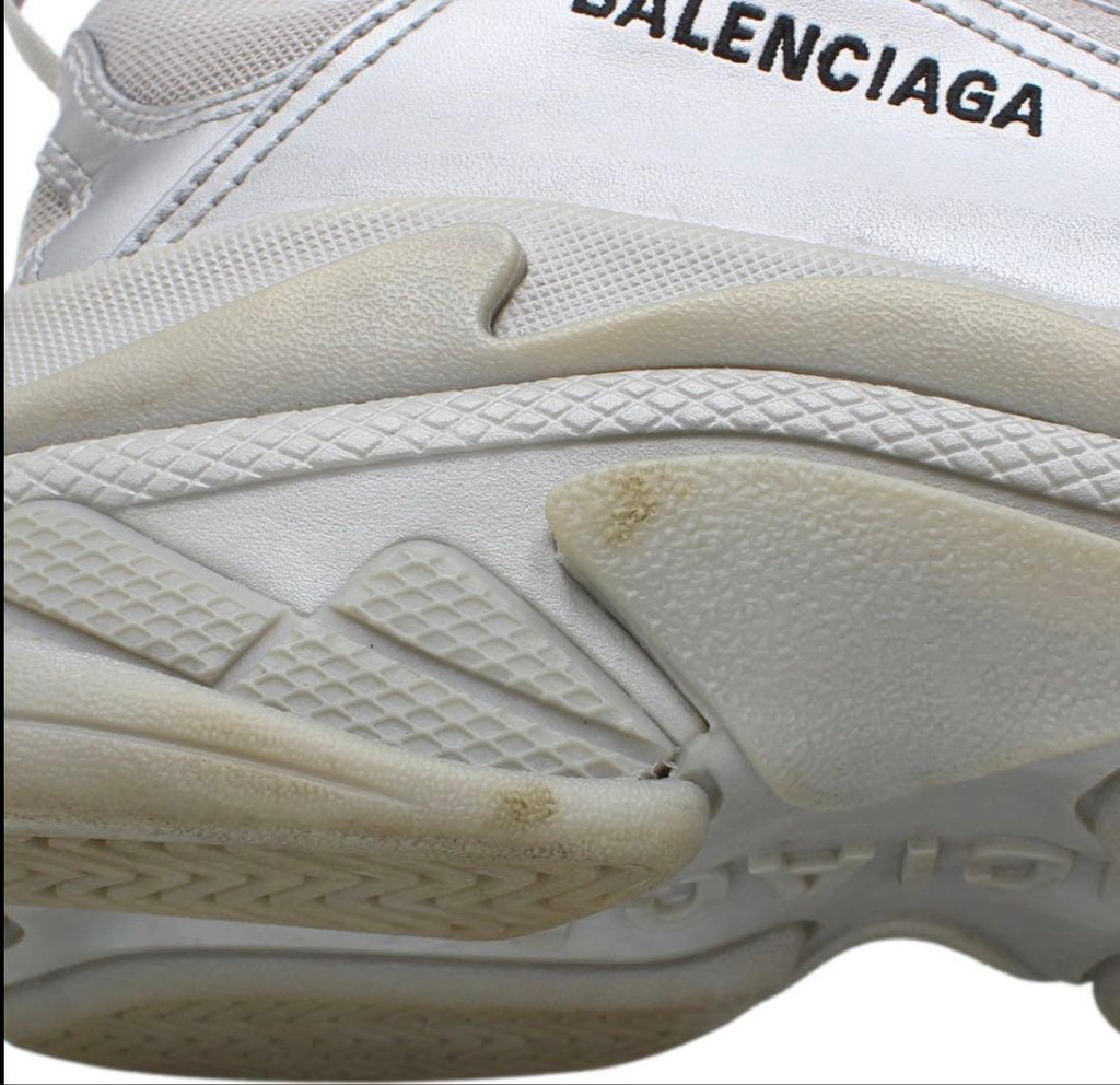 Balenciaga Triple S Mesh Leather Sneakers