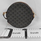 Celine Round Purse Triomphe Canvas Shoulder Bag — view 2