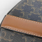 Celine Round Purse Triomphe Canvas Shoulder Bag — view 5