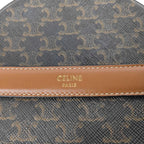 Celine Round Purse Triomphe Canvas Shoulder Bag — view 6